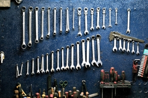 Tools in a garage