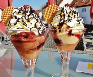 Ice cream with extra toppings