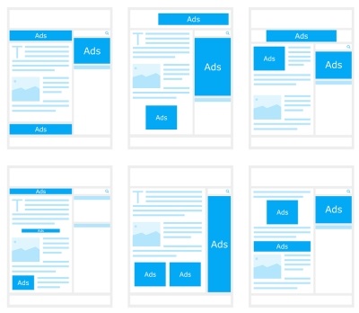 Banner ad layouts