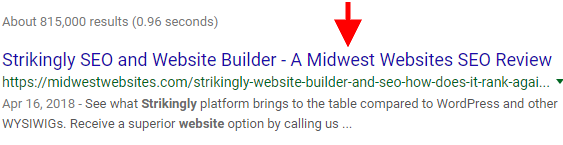 Midwest Websites meta title