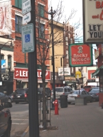 Local business buildings with logos pic