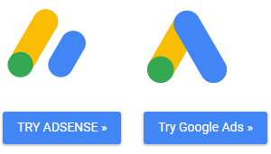 Google AdSense and Google Ads logos